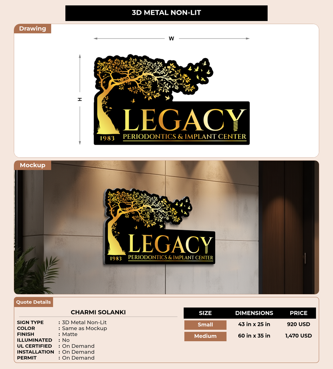 CUSTOM MOCKUP SIGN FOR Charmi Solanki