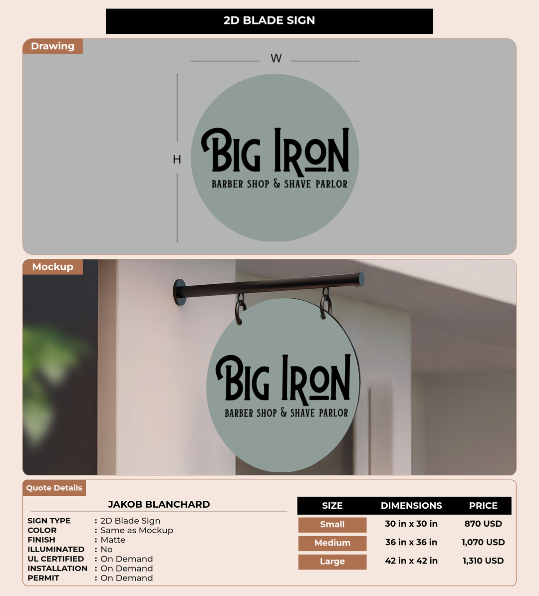 CUSTOM MOCKUP SIGN FOR Jakob Blanchard