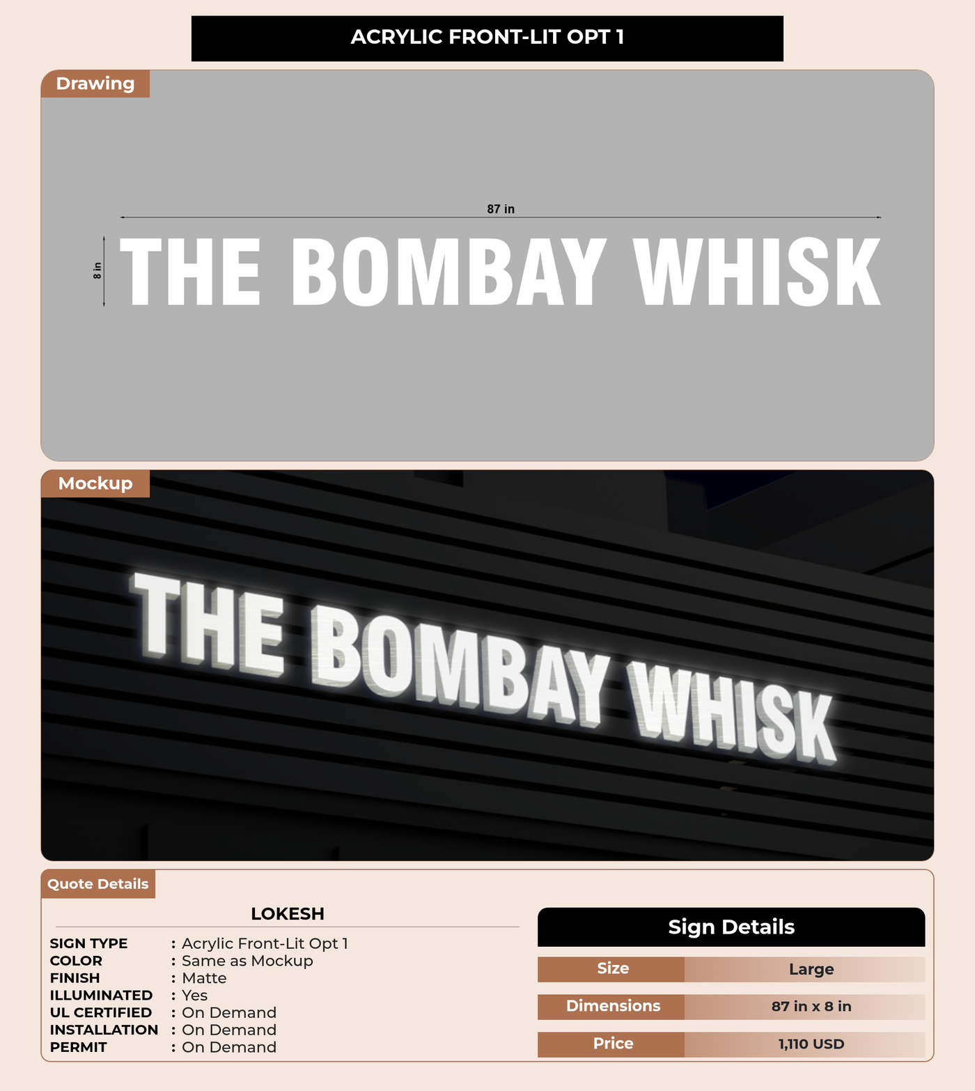 CUSTOM MOCKUP SIGN FOR Lokesh