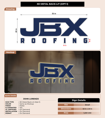 CUSTOM MOCKUP SIGN FOR John Lorenzo