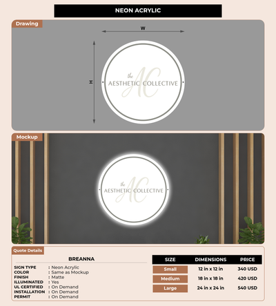CUSTOM MOCKUP SIGN FOR Breanna