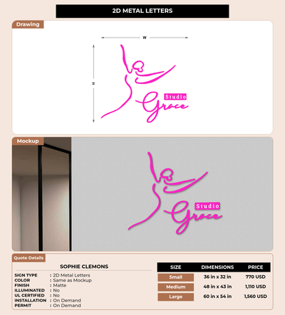 CUSTOM MOCKUP SIGN FOR Sophie clemons