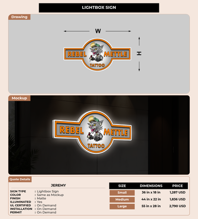 CUSTOM MOCKUP SIGN FOR Jeremy