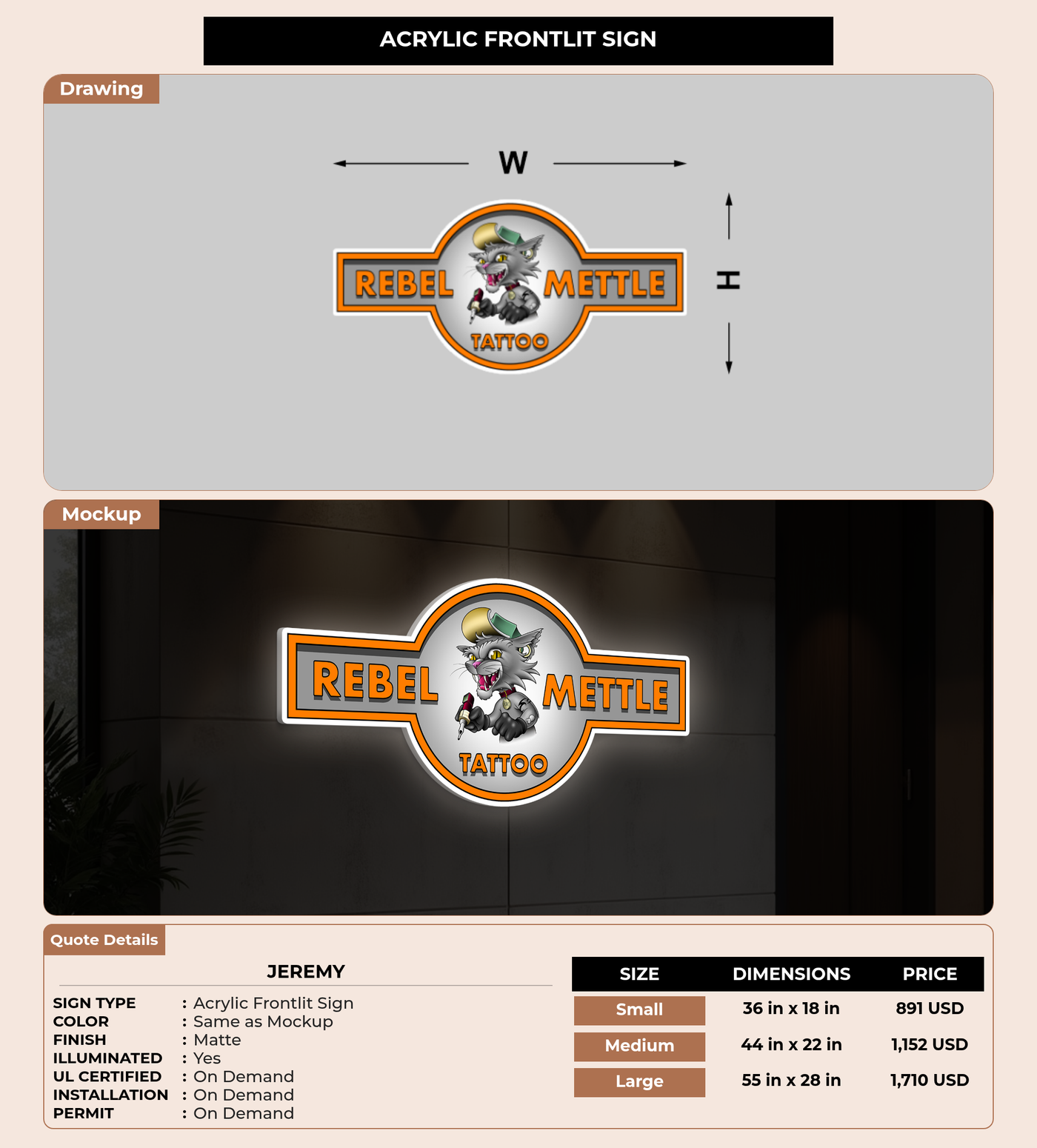 CUSTOM MOCKUP SIGN FOR Jeremy