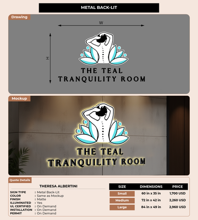 CUSTOM MOCKUP SIGN FOR Theresa albertini