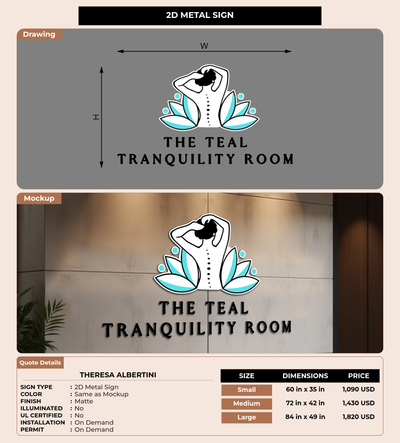 CUSTOM MOCKUP SIGN FOR Theresa albertini