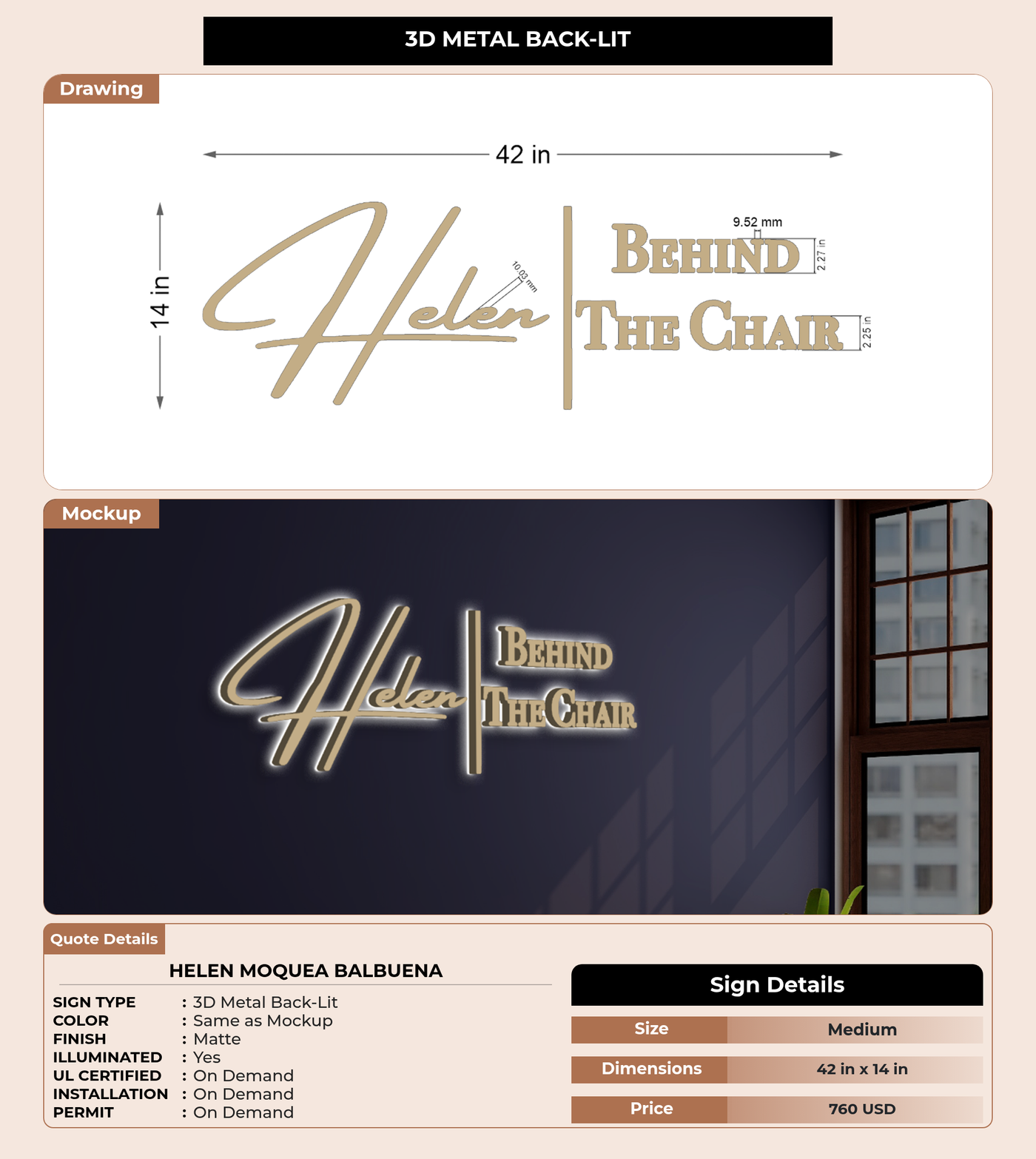 CUSTOM MOCKUP SIGN FOR Helen moquea balbuena