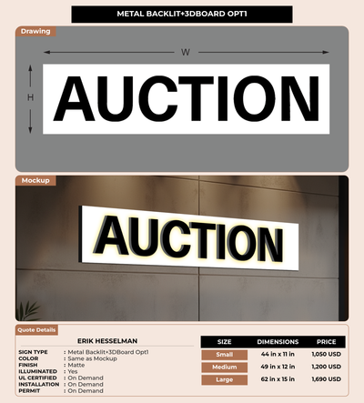 CUSTOM MOCKUP SIGN FOR Erik Hesselman