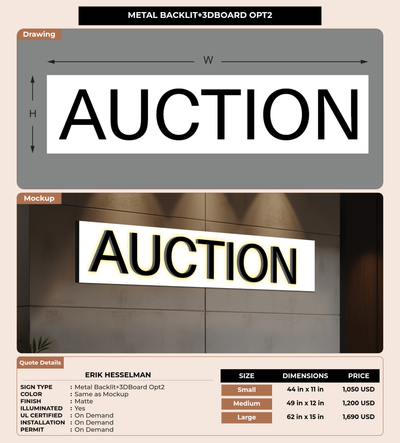 CUSTOM MOCKUP SIGN FOR Erik Hesselman