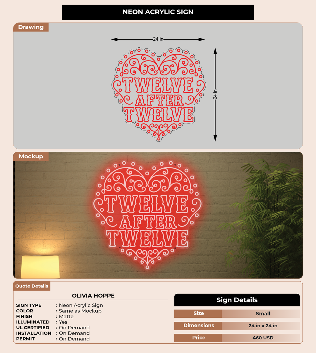 CUSTOM MOCKUP SIGN FOR Olivia Hoppe