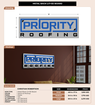 CUSTOM MOCKUP SIGN FOR Christian Robertson