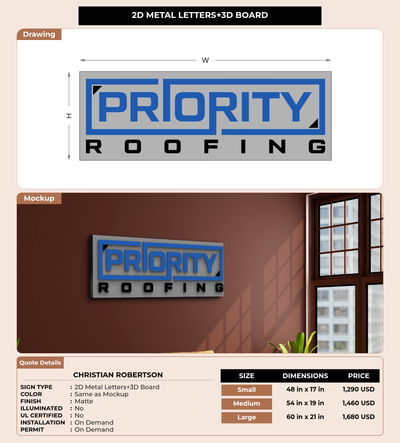 CUSTOM MOCKUP SIGN FOR Christian Robertson