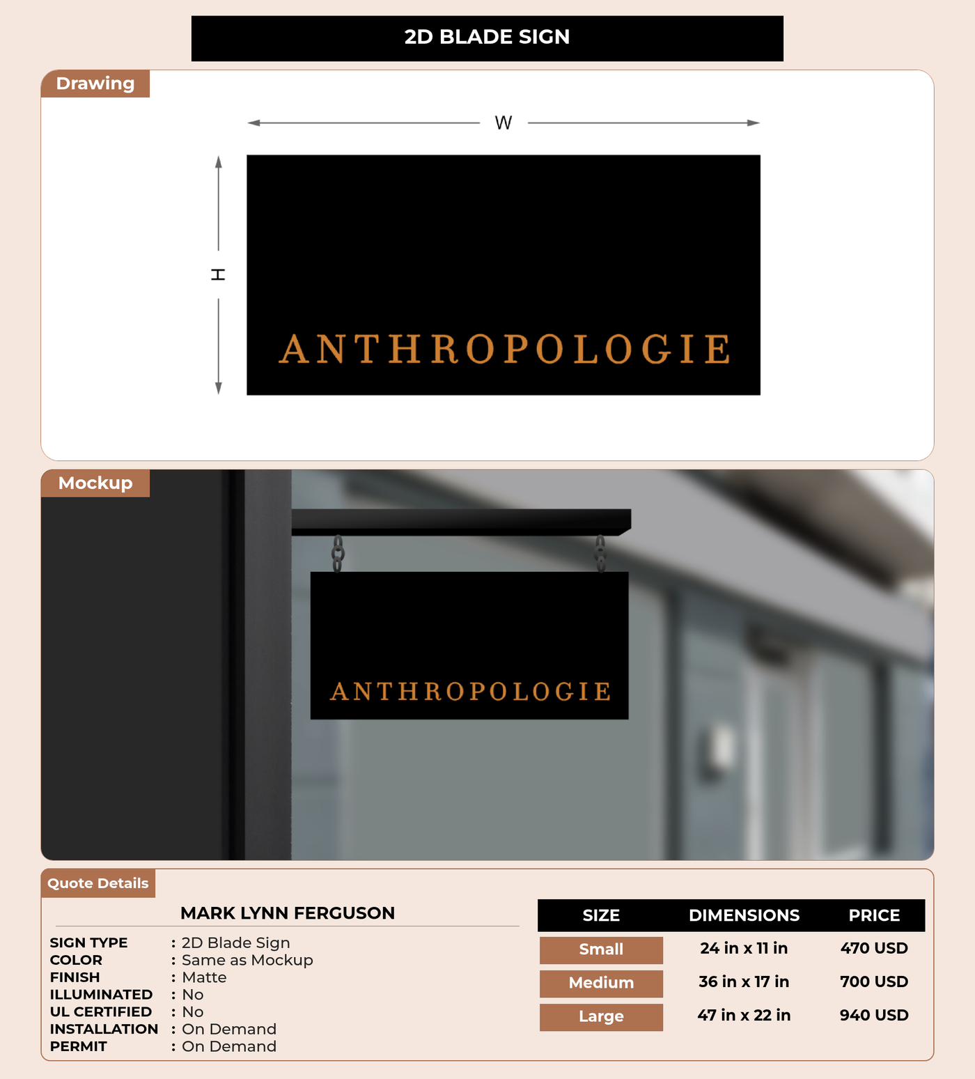 CUSTOM MOCKUP SIGN FOR Mark Lynn Ferguson