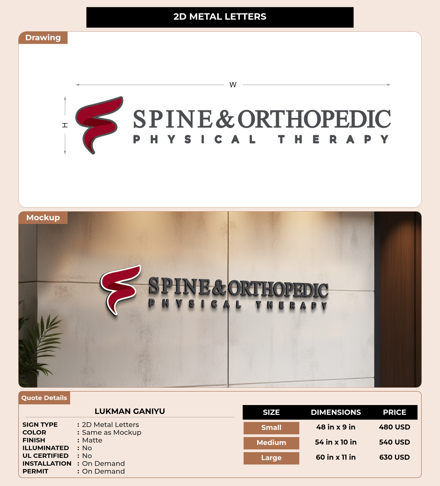 CUSTOM MOCKUP SIGN FOR Lukman Ganiyu