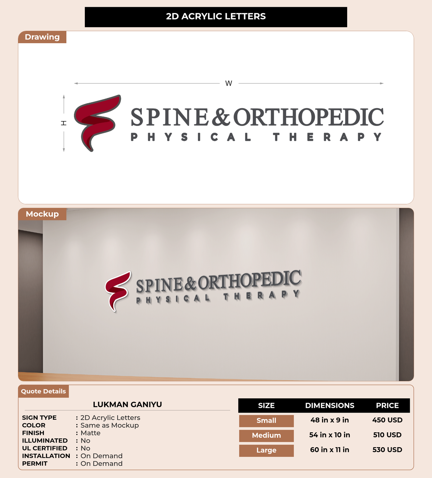 CUSTOM MOCKUP SIGN FOR Lukman Ganiyu