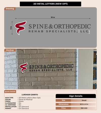 CUSTOM MOCKUP SIGN FOR Lukman Ganiyu