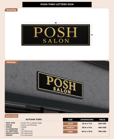 CUSTOM MOCKUP SIGN FOR Autumn toro