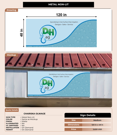 CUSTOM MOCKUP SIGN FOR CHARISKA OLWAGE