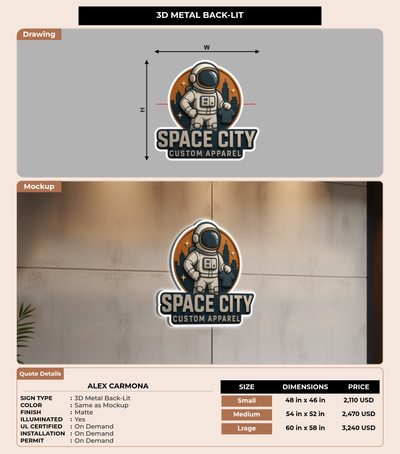 CUSTOM MOCKUP SIGN FOR Alex Carmona