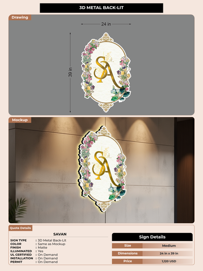 CUSTOM MOCKUP SIGN FOR savan