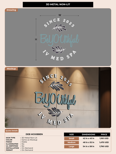 CUSTOM MOCKUP SIGN FOR Deb McKibben