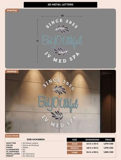 CUSTOM MOCKUP SIGN FOR Deb McKibben