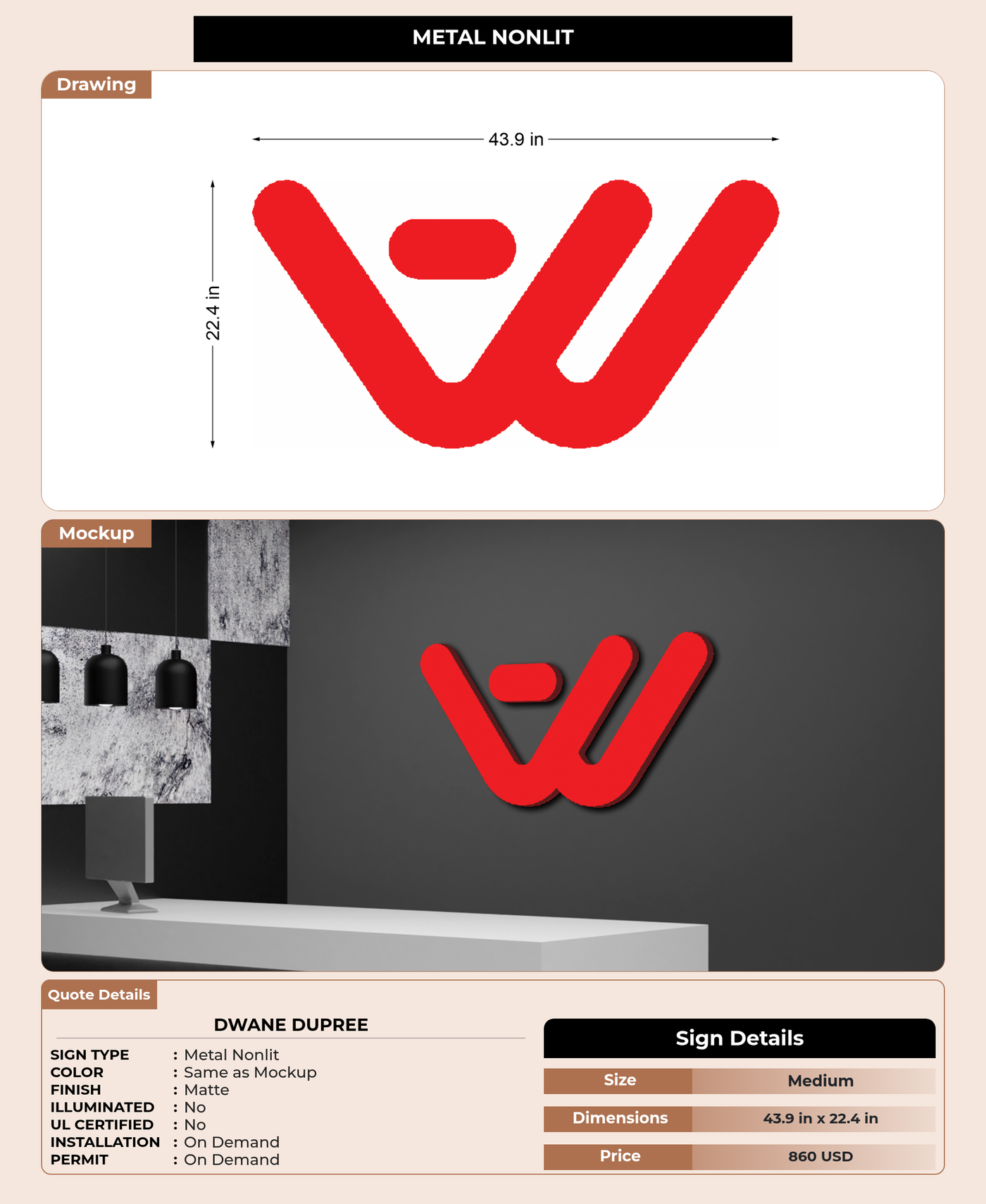 CUSTOM MOCKUP SIGN FOR Dwane Dupree