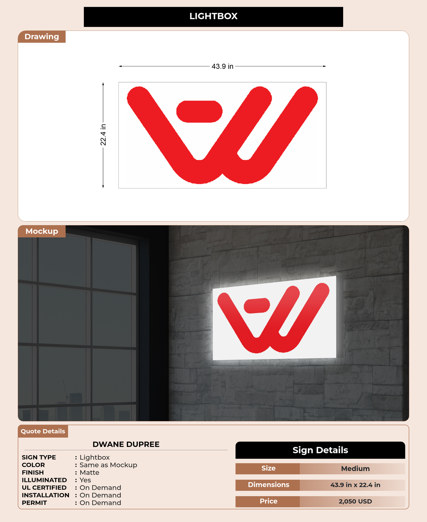 CUSTOM MOCKUP SIGN FOR Dwane Dupree
