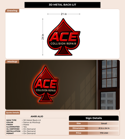 CUSTOM MOCKUP SIGN FOR Amir alio