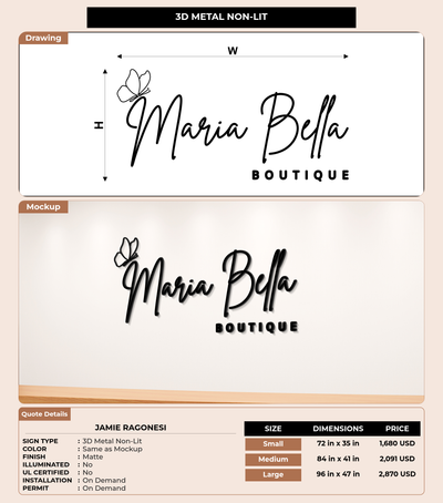 CUSTOM MOCKUP SIGN FOR Jamie Ragonesi