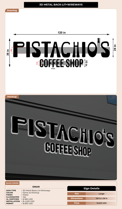 CUSTOM MOCKUP SIGN FOR Sinan