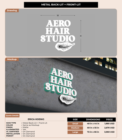 CUSTOM MOCKUP SIGN FOR Erica Koenig