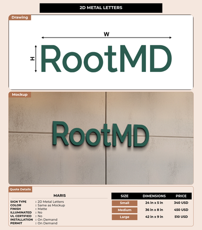 CUSTOM MOCKUP SIGN FOR maris