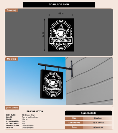 CUSTOM MOCKUP SIGN FOR Erik Bratton