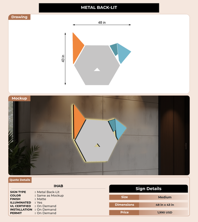 CUSTOM MOCKUP SIGN FOR Ihab