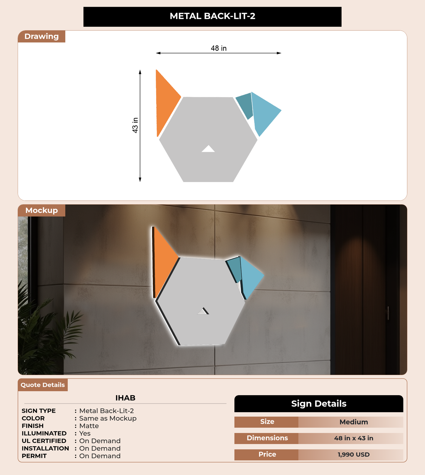 CUSTOM MOCKUP SIGN FOR Ihab