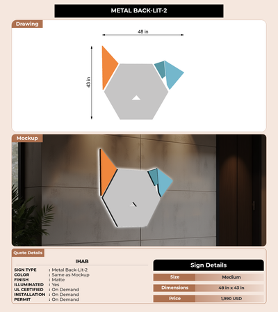 CUSTOM MOCKUP SIGN FOR Ihab