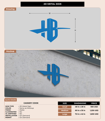 CUSTOM MOCKUP SIGN FOR Cassidy Cook