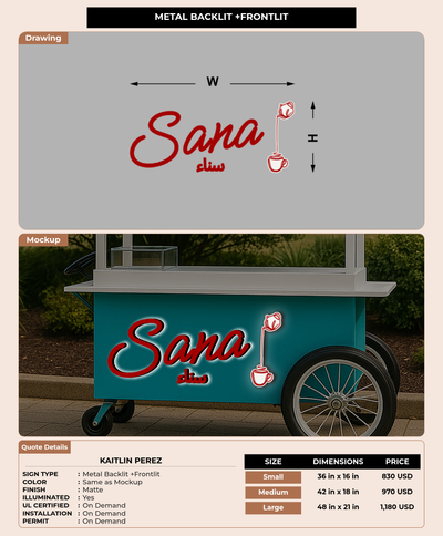 CUSTOM MOCKUP SIGN FOR Kaitlin Perez