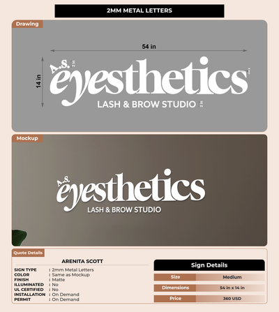 CUSTOM MOCKUP SIGN FOR Arenita Scott