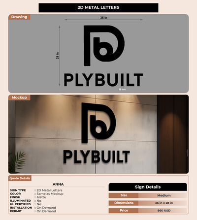 CUSTOM MOCKUP SIGN FOR Anna