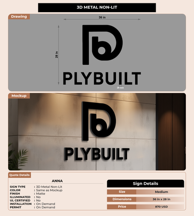 CUSTOM MOCKUP SIGN FOR Anna