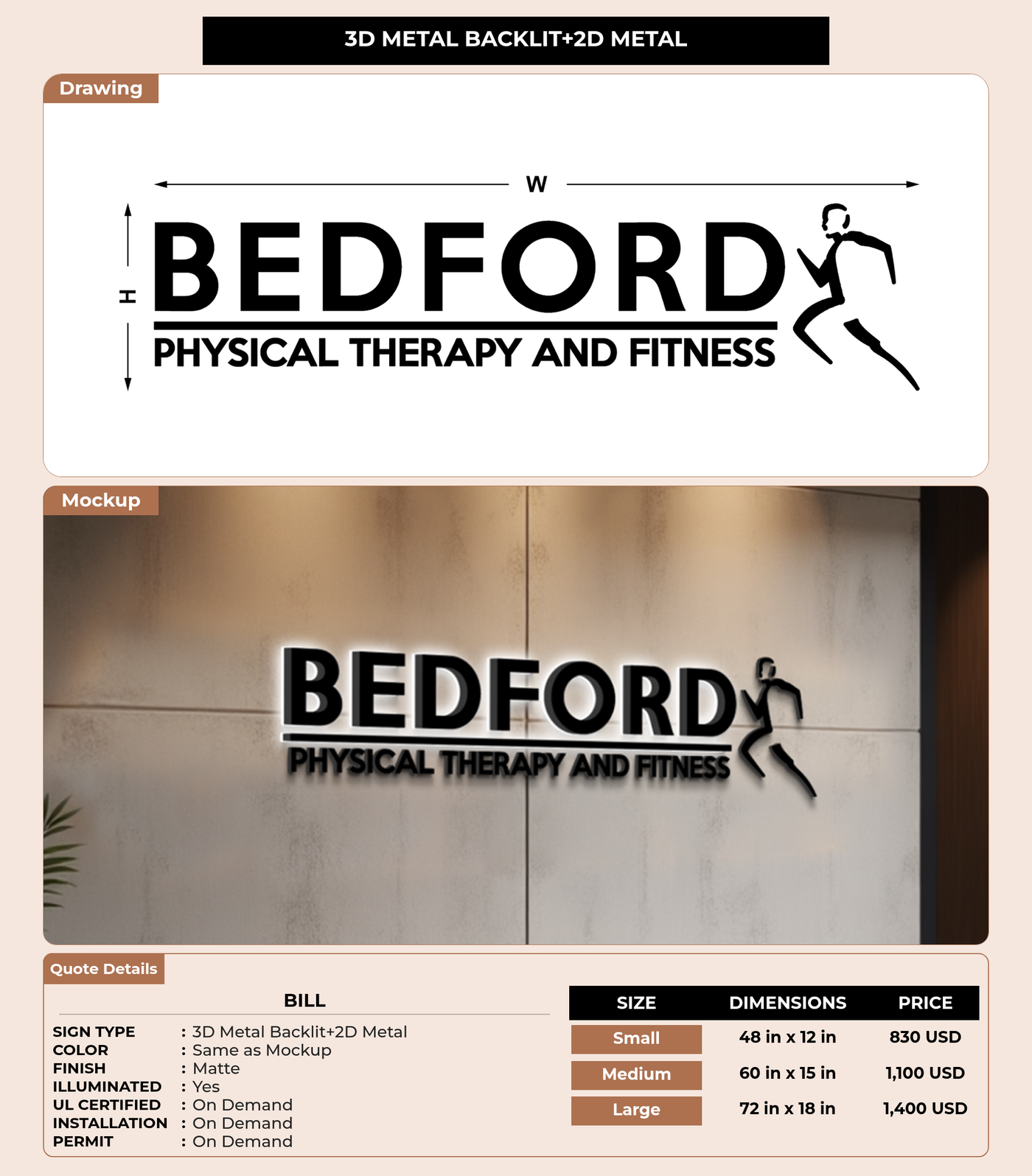 CUSTOM MOCKUP SIGN FOR Bill