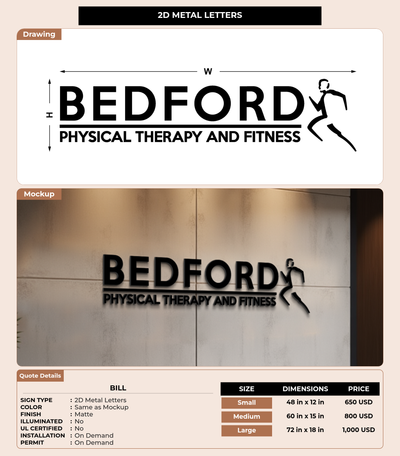 CUSTOM MOCKUP SIGN FOR Bill