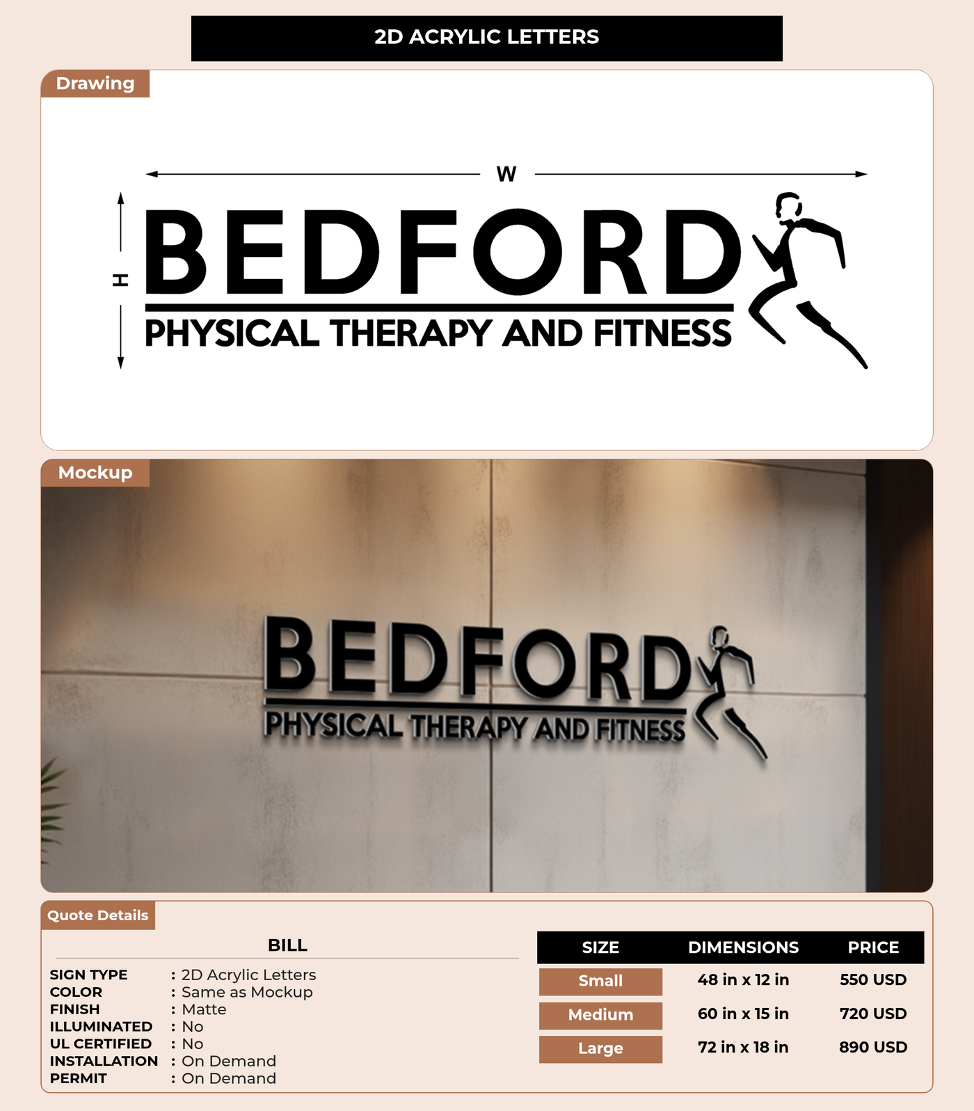 CUSTOM MOCKUP SIGN FOR Bill