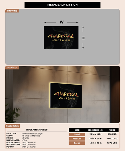 CUSTOM MOCKUP SIGN FOR Hussain Sharief