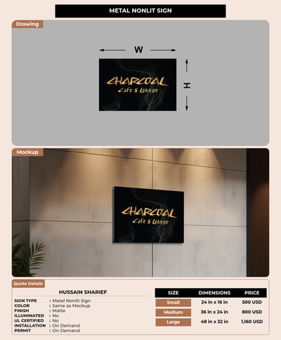 CUSTOM MOCKUP SIGN FOR Hussain Sharief