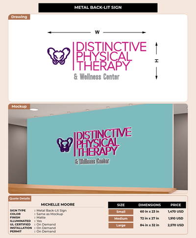 CUSTOM MOCKUP SIGN FOR Michelle Moore