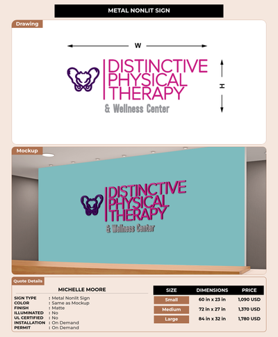 CUSTOM MOCKUP SIGN FOR Michelle Moore