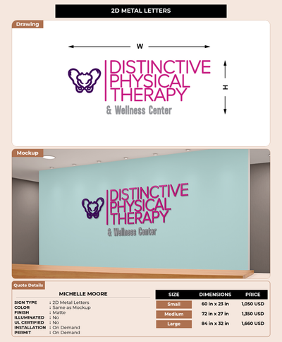 CUSTOM MOCKUP SIGN FOR Michelle Moore